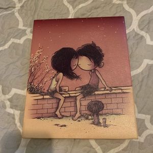 Kurt Halsey for UO rooftop kisses canvas